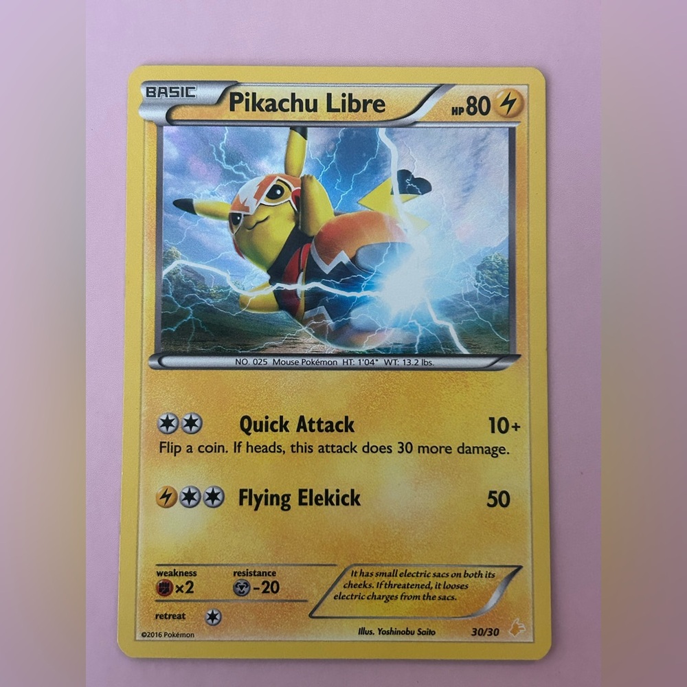 Pikachu Libre Pokémon Card
